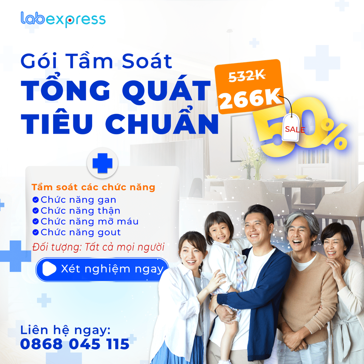 GÓI TẦM SOÁT TỔNG QUÁT TIÊU CHUẨN